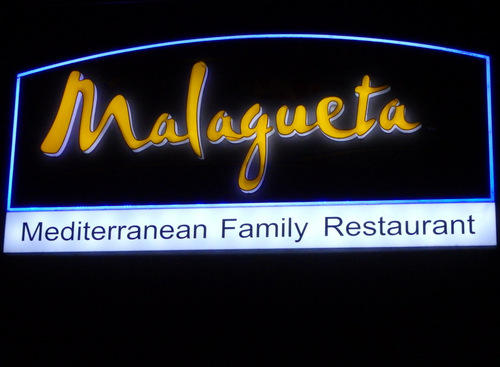 Dinner and Cheers at the Malagueta Restaurant.
